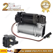 For BMW F02 F11 F01 F07 Air Suspension Compressor W/ Solenoid Valve 37206789450