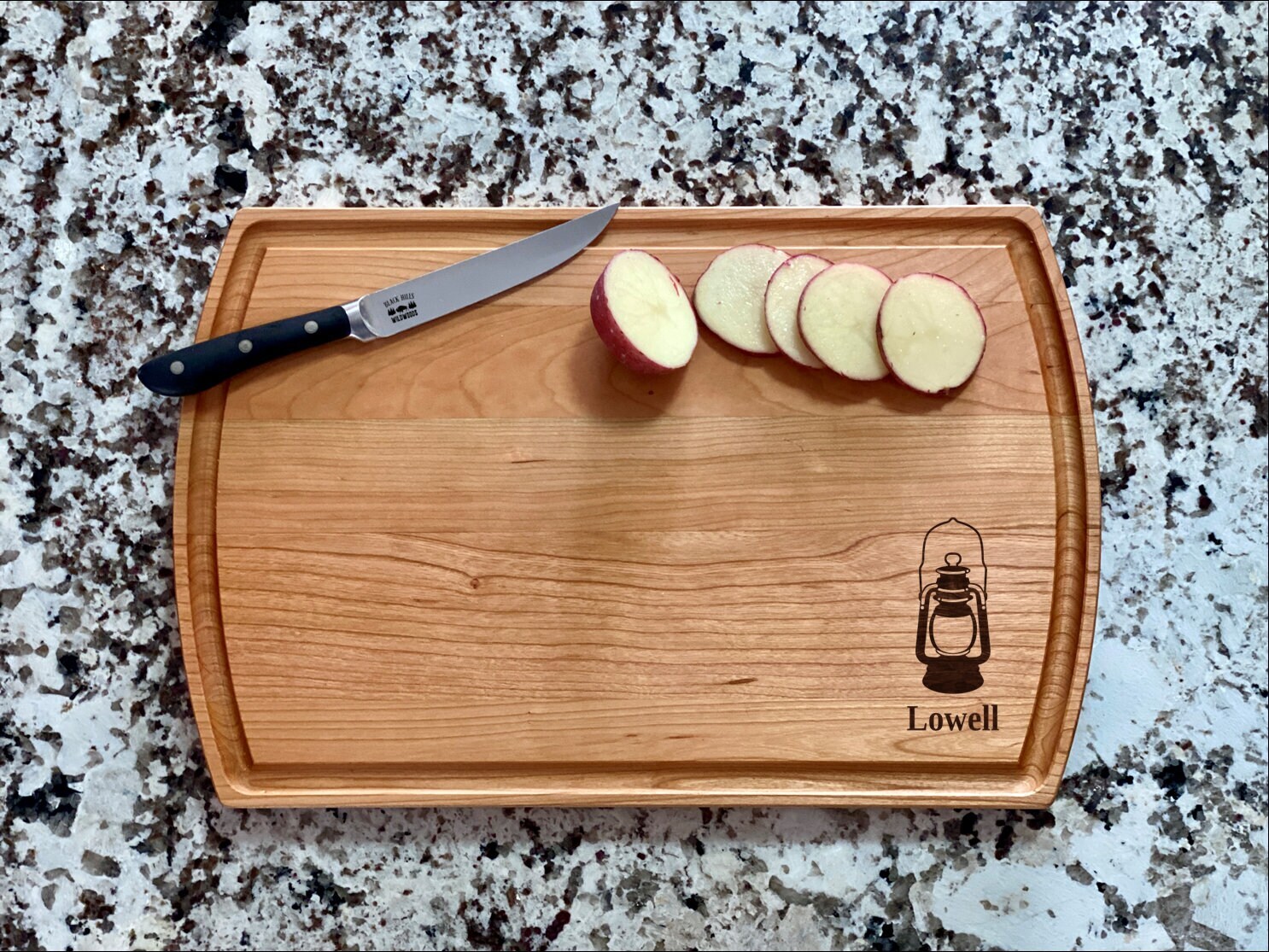 Lantern Cutting Board | Camping Charcuterie Board | Custom Serving Tray |
