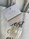 "Best Day Ever" Paper Gift Bags, Gold Foil, 5 X 5" Party Bridal, LOT of 36 — photo 3
