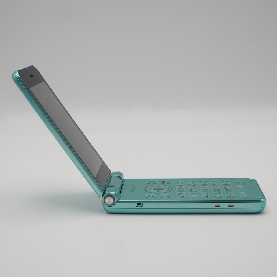 [Excellent] SHARP AQUOS Keitai 2 601SH 602SH Light Green Flip Unlocked ...