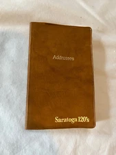 Vintage Saratoga 120’s Address Book Collectible! Philip Morris 1976 Promo Item