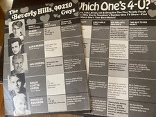 Beverly Hills 90210, Jason Priestley, Luke Perry, Two Page Vintage Clipping
