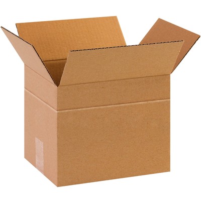 MD1088100PK Multi-Depth Corrugated Boxes, 10'' L x 8'' W x 8'' H, Kraft (Pack of...