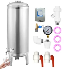 42.3 -66 Gal. Stainless Steel Pressurized Well Tank