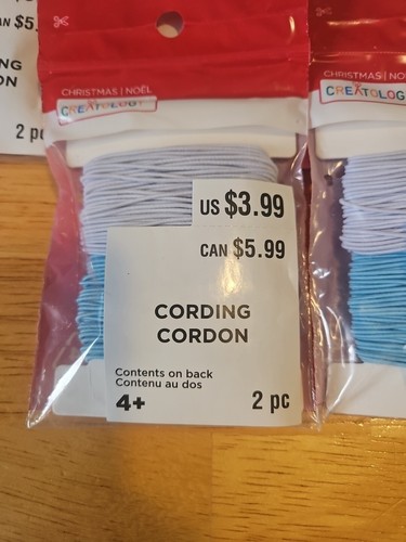 Craft Lot of 12 Packs (1mm) Elastic Cord Bead Jewelry Making Stretchy White Blue - Picture 2 of 3