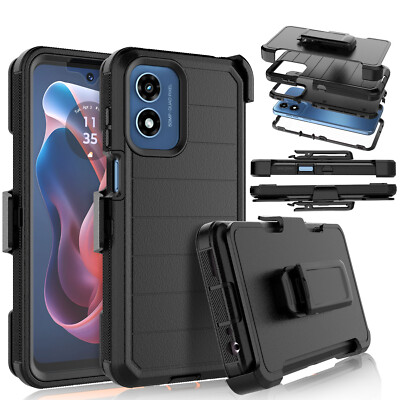 Fondina Clip Pelle Sintetica Nera Custodia Fondina Da Cintura Per Motorola Droid Turbo 2 XT1585 - Adatta Anche Con Otterbox Defender Porta Cellulare Da Cintura - Foto 11