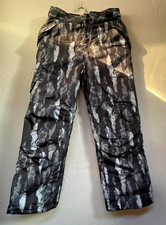 Slalom Unisex Straight Leg Ski Pants Size XL 14/16 Kids Black Camo Outdoor
