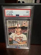 1989 Fleer Baseball Bill Ripken FF Error Card #616 PSA 9 MINT!