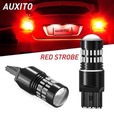 Strobe LED Brake Light Bulbs Red 7443 for Nissan Altima 2013-2019 Sentra 2016-19