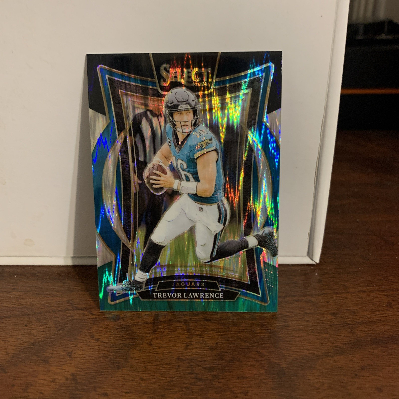 2024 Panini Select - Concourse Trevor Lawrence #98 Black & Blue Shock Prizm