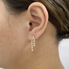 1ct Pear Drop Earrings Yellow Gold 14K Labcreated Diamond F/VS — photo 8