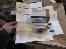 new unused roddy 175 level wind multiplier sea fishing reel by penn right wind