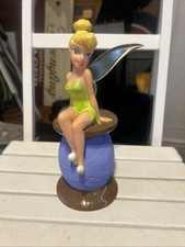 "Banco de plástico duro hilo carrete sentado Campanilla parques Disney 9"" de alto nuevo"