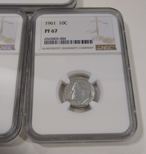 1961 Proof Set NGC Silver PF-67 Graded Coins Mint - 第 7/12 張圖片