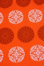 Amy Butler Pressed Flowers Fabric Orange 18x44 Cotton Rowan NEW