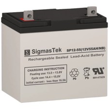 12V SigmasTek Battery Compatible w/ Everest Jennings Model 34B Wheelchair