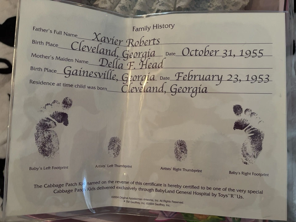Muñeca Cabbage Patch Kids Porcelana Edición Especial, Firmada.  Nuevo en caja original Foto 4 de 4