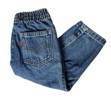 Vintage Orange Tab Little Levi s 2T/24 MonthsToddler Kids Washed Denim Jeans