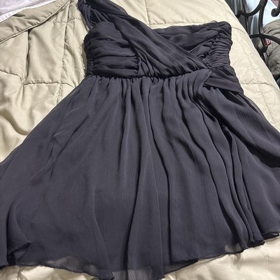 Kate Moss For Topshop Black Chiffon Dress NWT 
