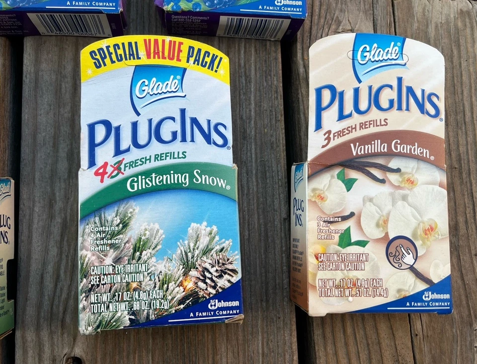 Ambientador Vintage Glade Plug Ins Gel Recargas 7 Paquetes Lote Mixto (23 Recambios) Foto 4 de 4