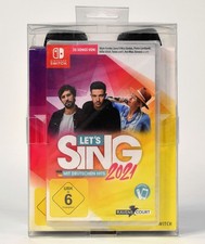 Thumbnail of ebay&reg; auction 327103090705 | Nintendo Switch,Let´s Sing 2021 mit deutschen Hits inkl. 2 Mikrofone,OVP,neu