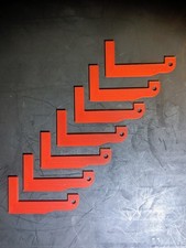 1022 Trigger Lever - Set Of 7 Graduated Levers For Fitting - Plapolymer - Red