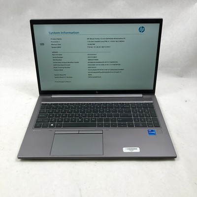 HP ZBook Firefly 15 G8 Mobile Workstation i7-1165G7 16GB RAM No SSD