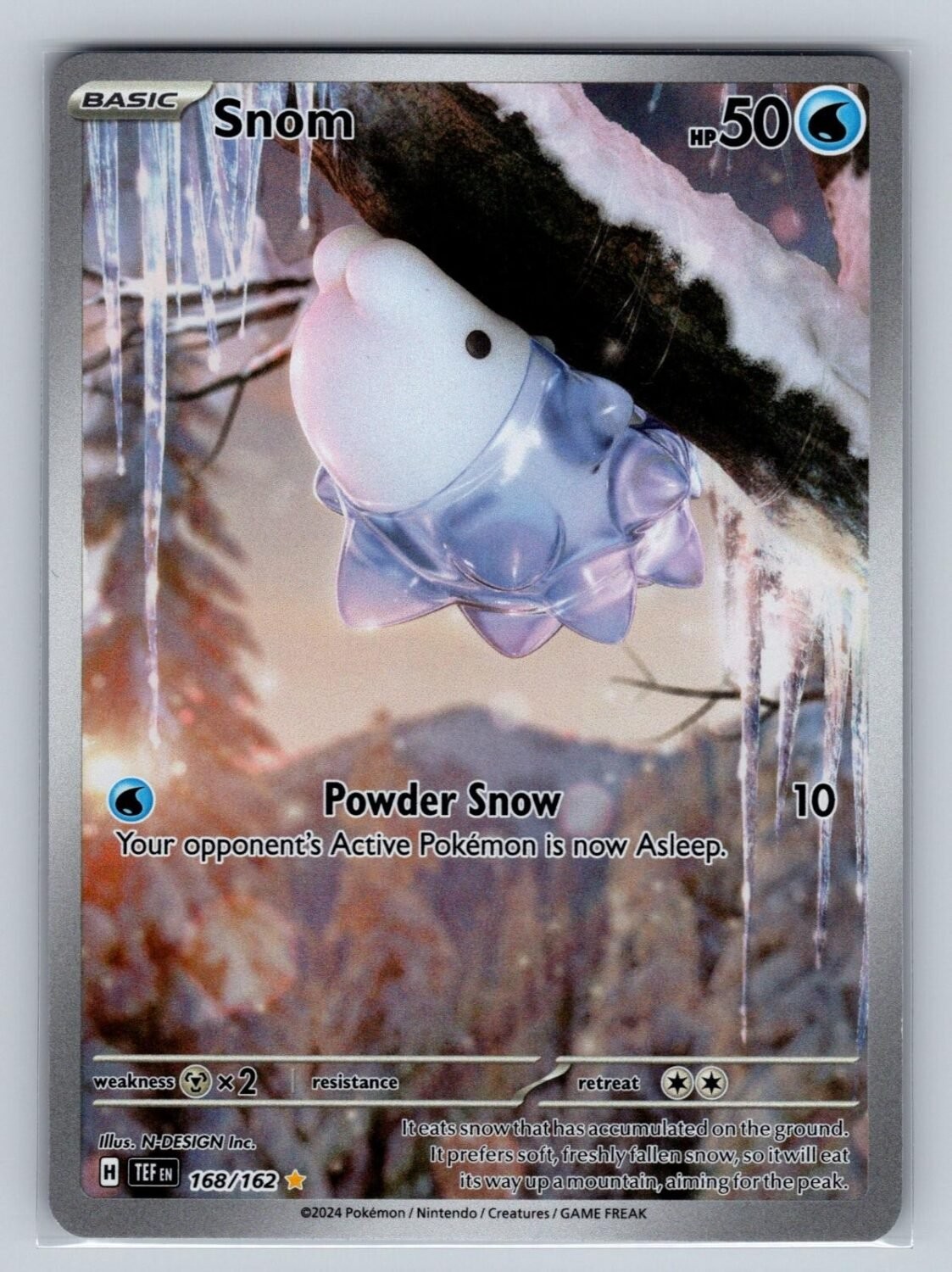 Snom 168/162 NM/M Temporal Forces IR Pokemon Holo T00619