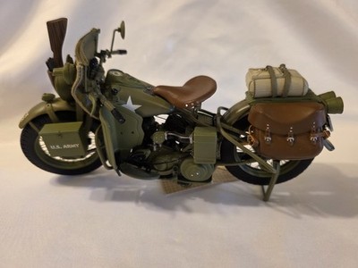 Franklin Mint 1942 Harley Davidson Military Motorcycle U.S. Army Diecast 1:10
