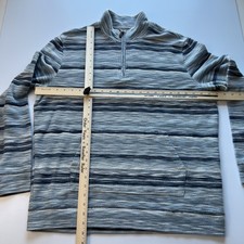 Johnnie-O 1/4-Zip Sweater Men's XL Blue / Gray Pullover Knit Top