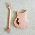 DIY Electric Guitar Unfinish Kit Quilted Maple Top Wraparound String Rosewood FB — photo 8