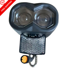 Ebike Headlight 36V-48V with Horn and 3 Lightweight Headlight, 3 pin female