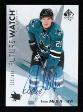 2016-17 SP Authentic Future Watch 235/999 Timo Meier #166 Rookie Auto RC 3xk