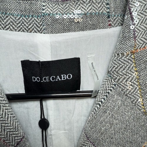 Dolce Cabo Blazer Jacket Women’s Size Small Double Breasted Sequence Herringbone - Picture 4 of 9