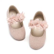 Toddler Girls Dress Shoes Little Kids Mary Janes Pink Ballet Flats Toddler 5