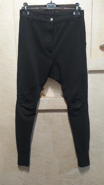 Women Balmain Trousers Black Knit 36