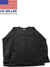 Wonder Flex Women Scrub Jacket Black Size Medium