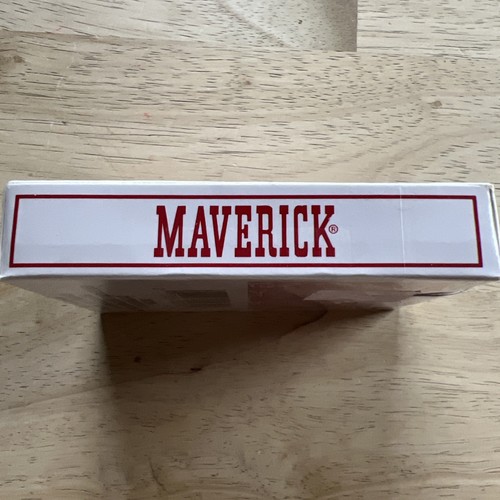 Mazzo di carte da gioco Maverick vintage colore rosso. Nuovo Sigillato - Foto 6 di 10