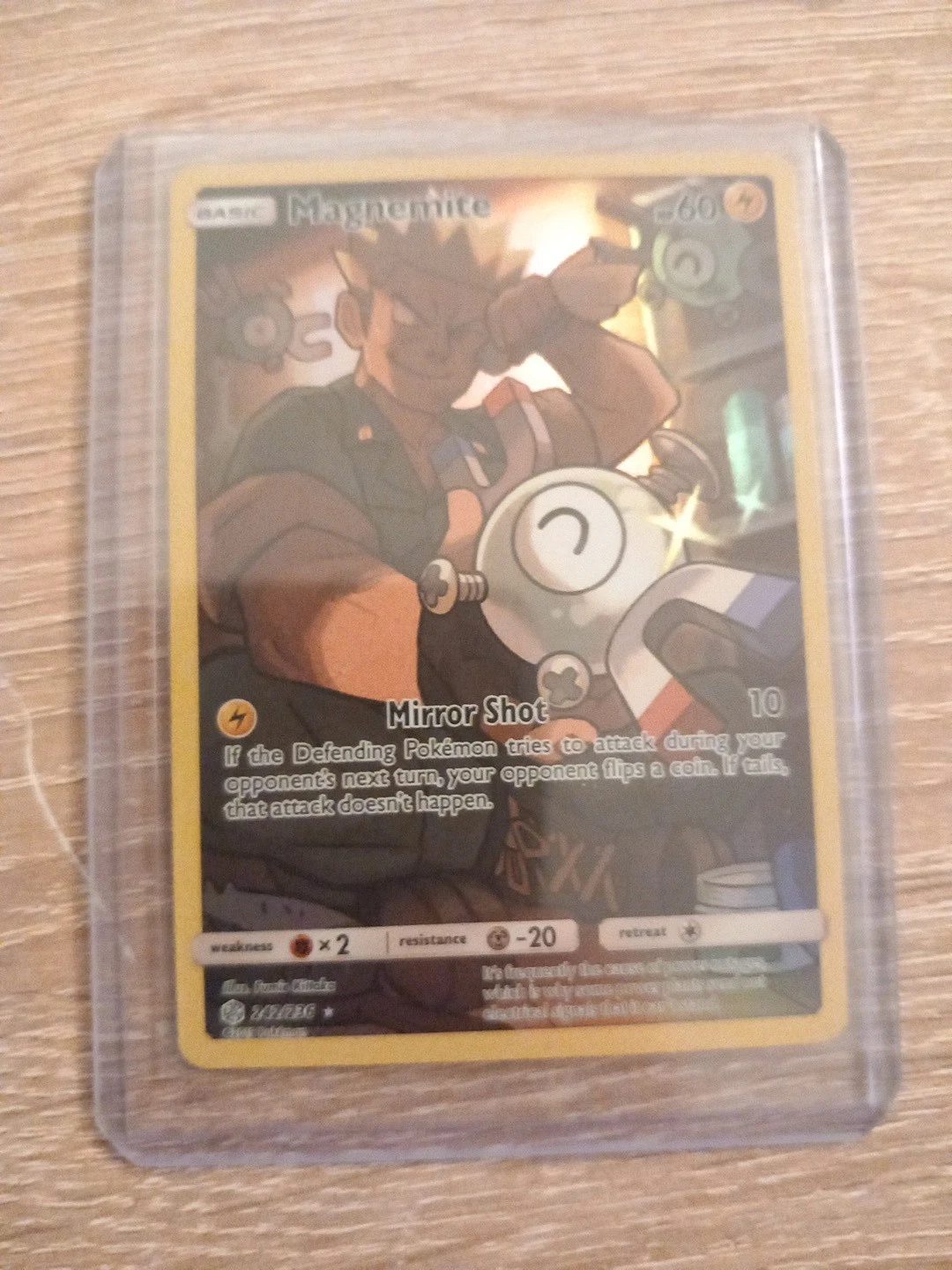 Pokémon TCG Card Magnemite 242/236 Cosmic Eclipse Full Art Illustration Rare
