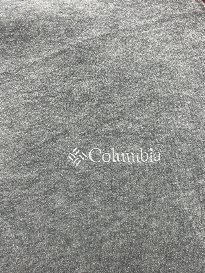 COLUMBIA Mens Hoodie Jumper Grey And Red Colourblock Cotton AT02 size Large   - Image 4 of 4