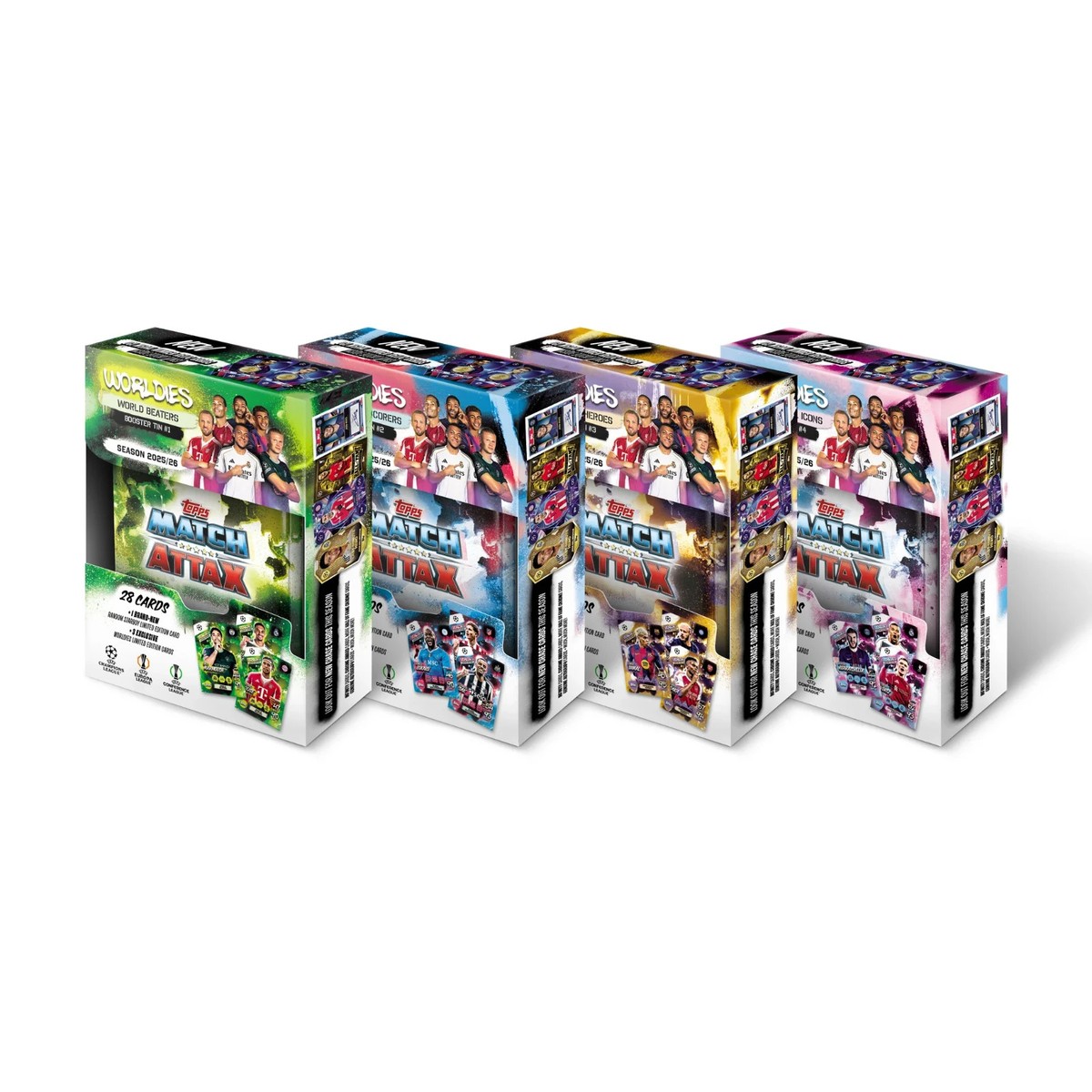 2025-26 Topps Match Attax UEFA Champions League Mini Tin 32 Cards+