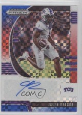 2020 Prizm Draft Picks Rookies Red White & Blue 32/99 Jalen Reagor #117 Auto 0c2