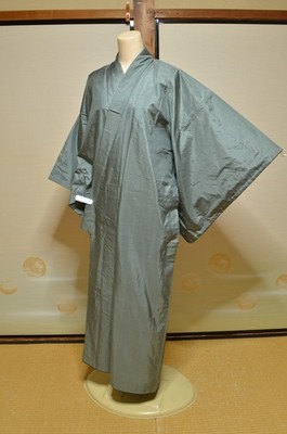 Men's Silk Kimono Japanese vintage Robe 140cm 1200