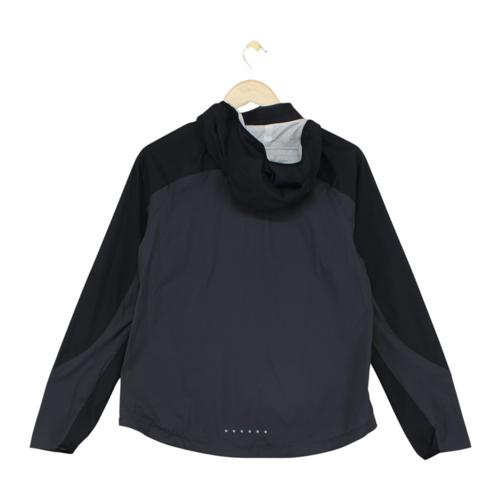 SACAI X NIKE Giacca a vento Nike donna taglia M nera scudo leggera corsa con cappuccio