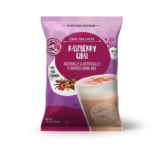 Big Train Chai Tea Latte Mix, 3.5 lb Bag - Raspberry Chai Individual