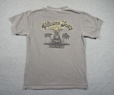 Crazy Shirt Mens Small Gray Hawaiian Volcano Joes Crazy Shirt Tee Adult Casual