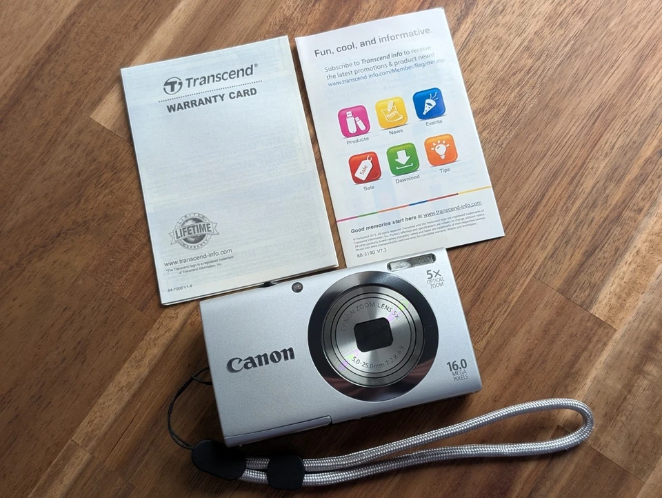 N MINT CANON PowerShot A2300 HD Digital Camera 16.0MP English Work Japan silver - Image 4 of 4