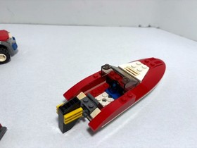 LEGO City LOT:  Garbage Truck 4432 + Off Road Fire  7942 + boat 4641