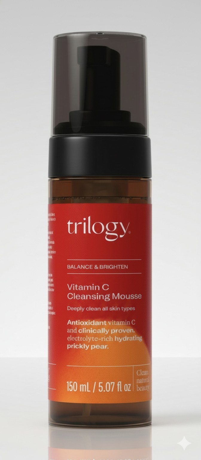 💚 BNIP Trilogy Vitamin C Cleansing Mousse Balance & Brighten Hair  150ml 💜
