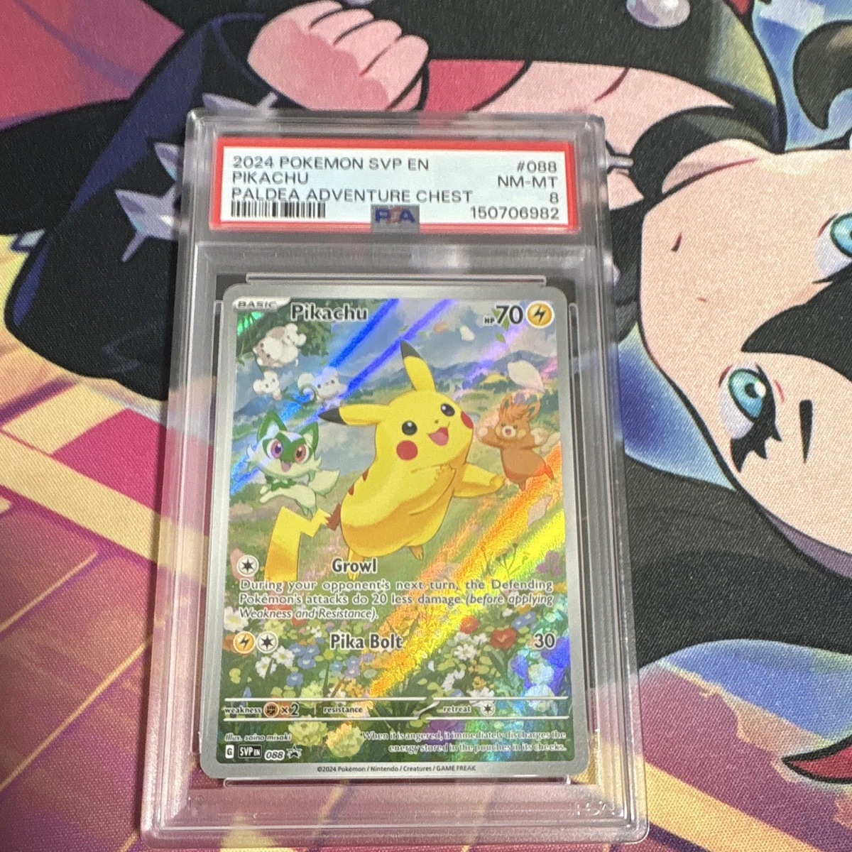 Pokémon TCG Grade 8 Pikachu Individual Collectible Card Game Cards